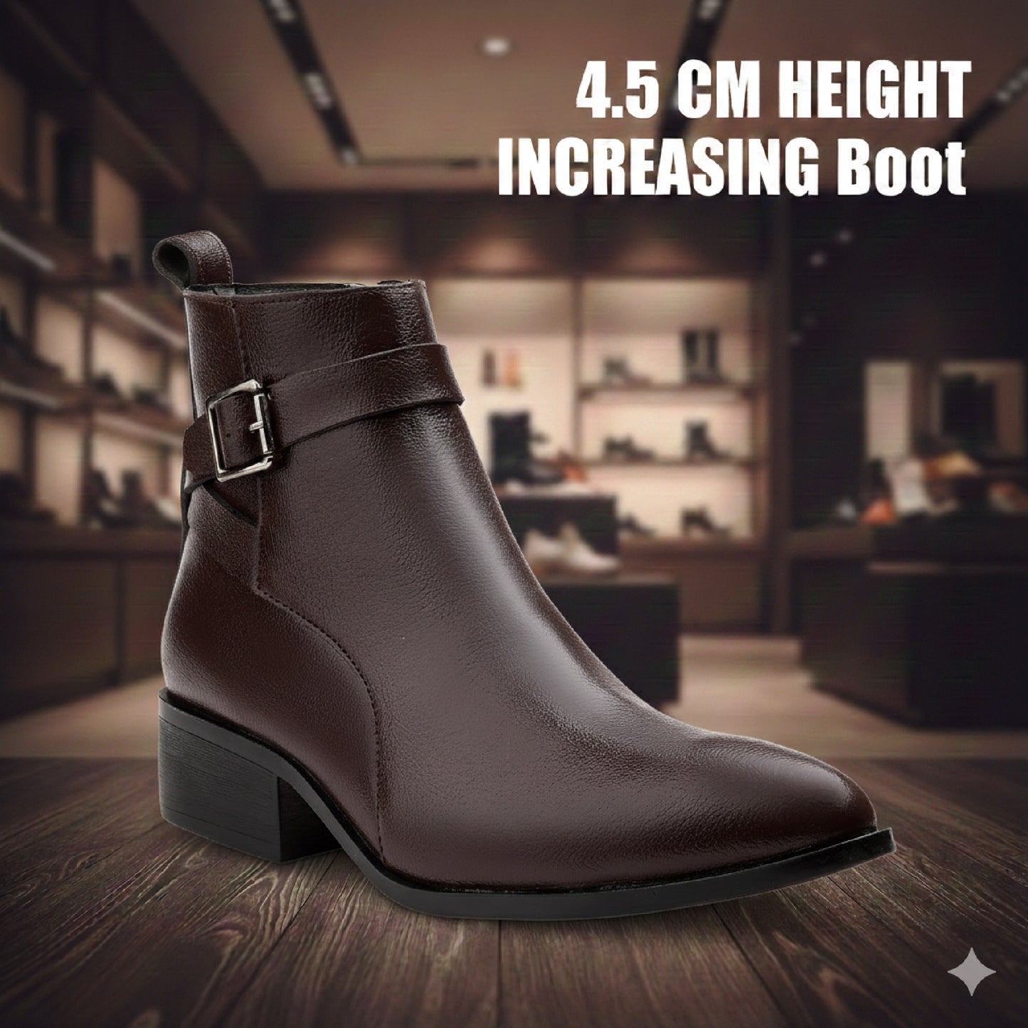 Men’s Boots with 4.5 cm Height Increase