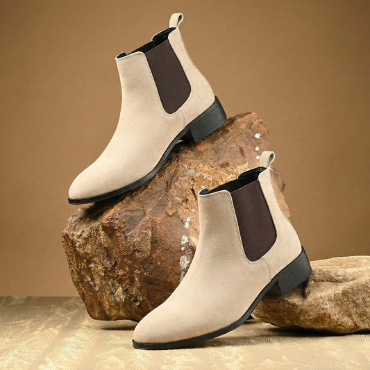 Men’s 4.5cm Heel Height Boots – Stylish Elevation with All-Day Comfort