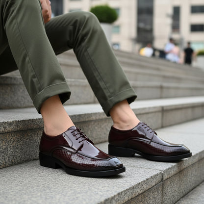 BAXXICO Men’s Premium Lace-Up Sleek Designer Finish Formal Shoes