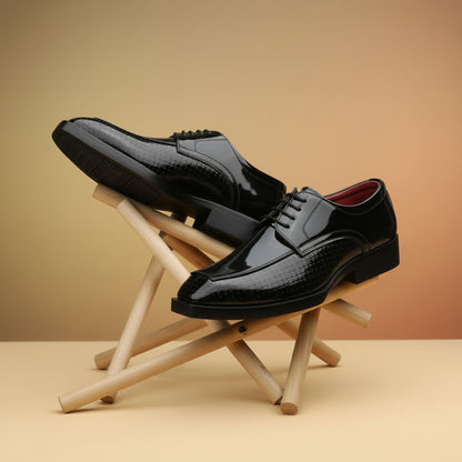 BAXXICO Men’s Premium Lace-Up Sleek Designer Finish Formal Shoes
