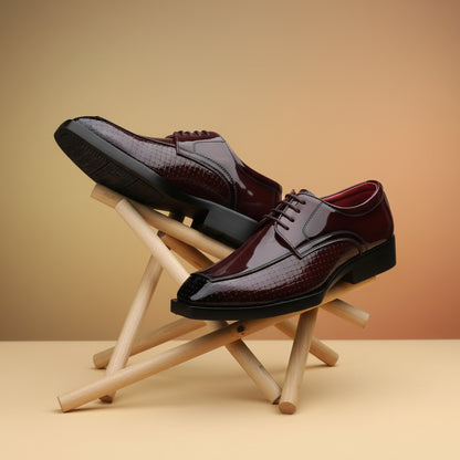 BAXXICO Men’s Premium Lace-Up Sleek Designer Finish Formal Shoes