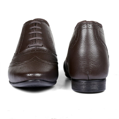 BXXY 3 Inch Height Increasing Formal Lace-up Brogue Oxford Shoes For Men