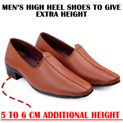 BXXY Men’s 2 Inch Elevating Punjabi Jutti