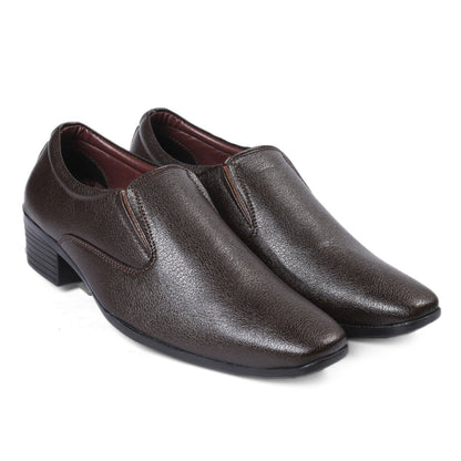 Bxxy's Height Increasing Elevator Slip-on Formal Shoes for Men