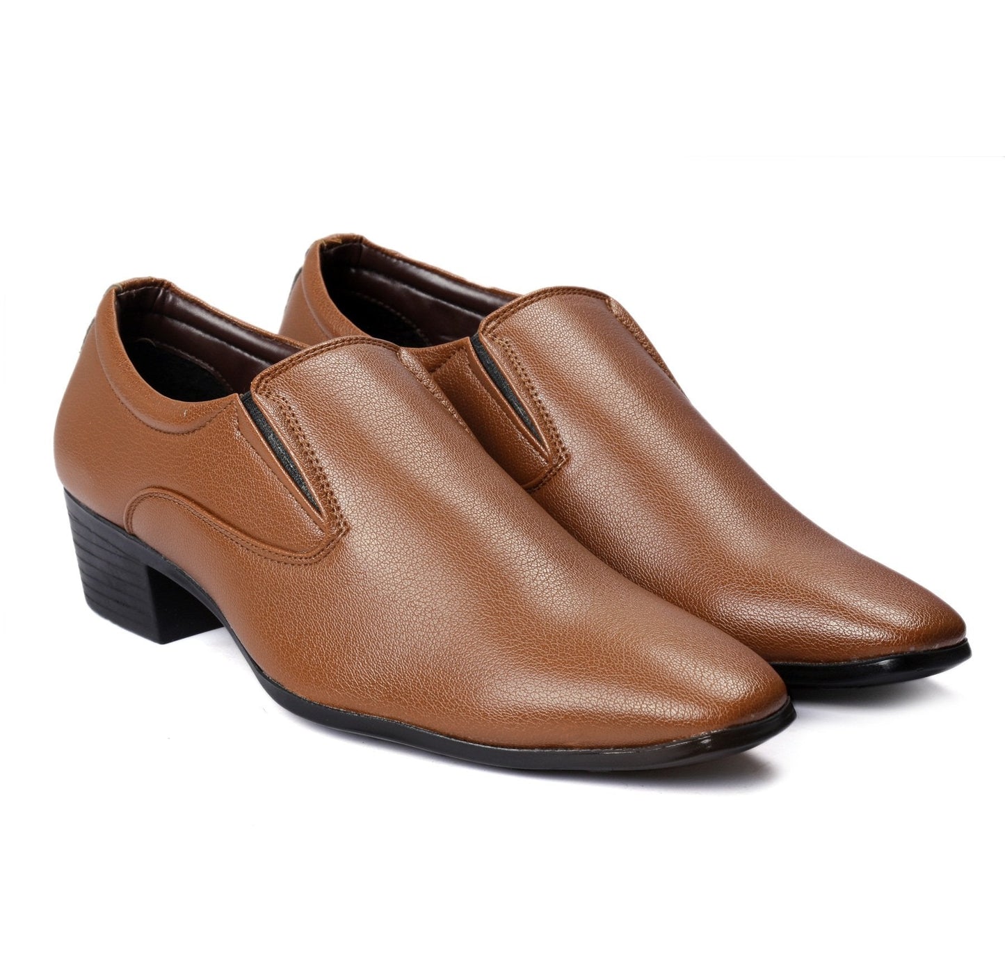 Bxxy's Height Increasing Elevator Slip-on Formal Shoes for Men