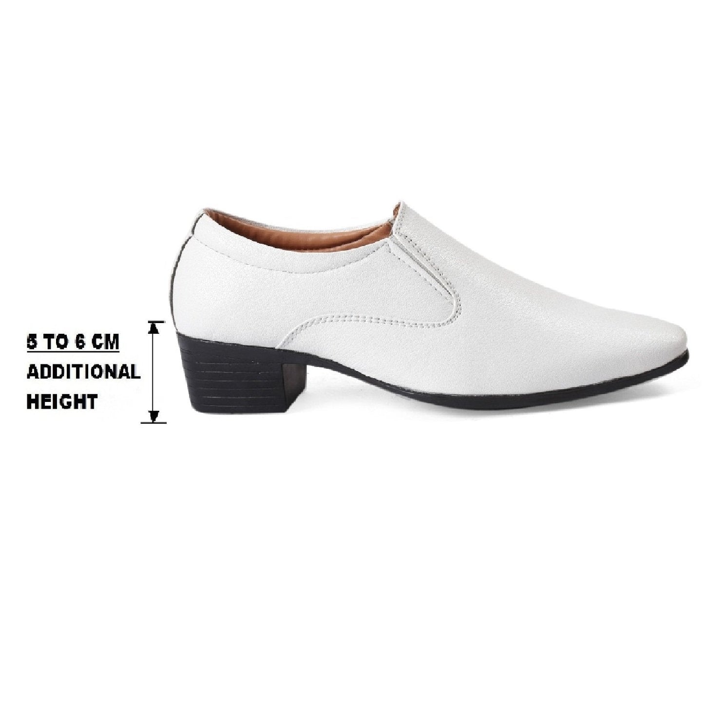 Bxxy's Height Increasing Elevator Slip-on Formal Shoes for Men