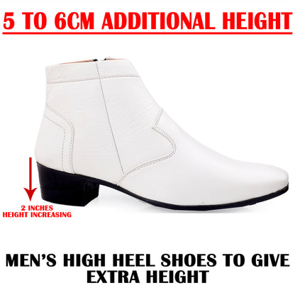 Bxxy 2-Inch Lift Formal Zipper Boots for Men