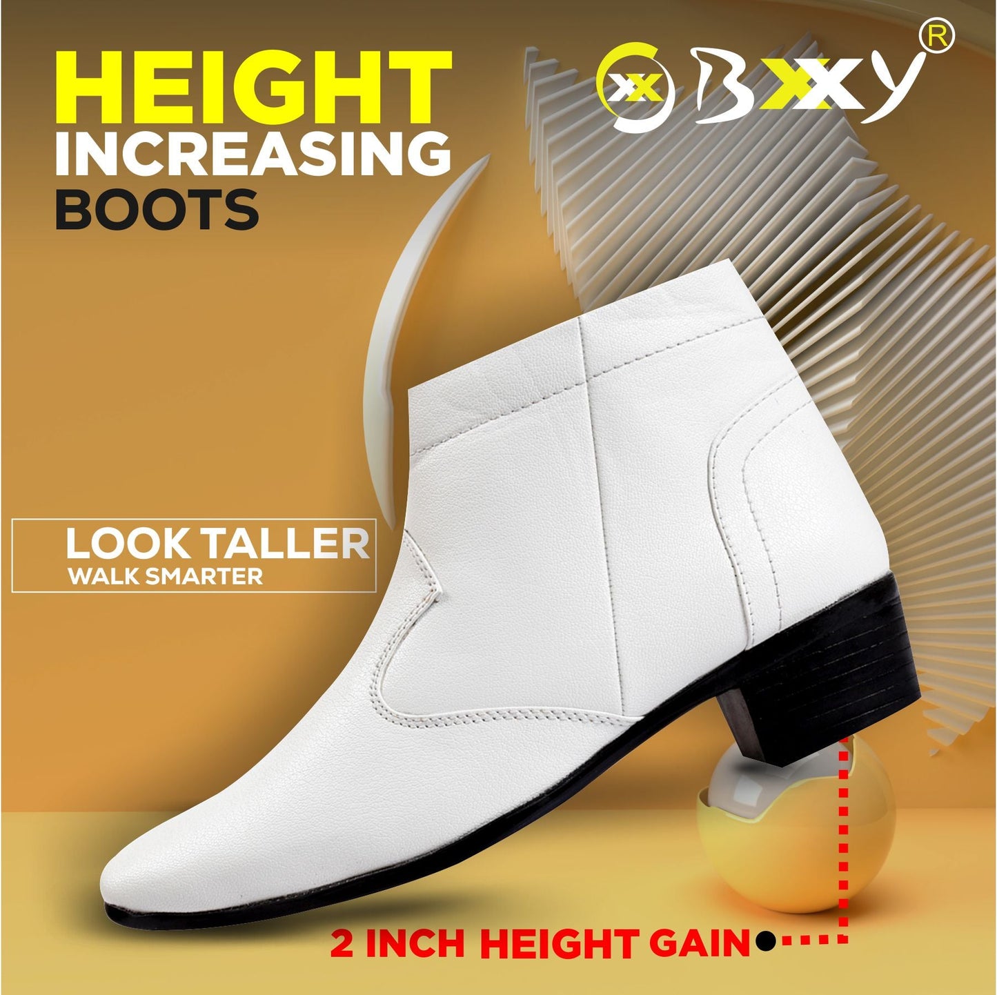 Bxxy Height Increasing Formal Ankle Zipper Boots