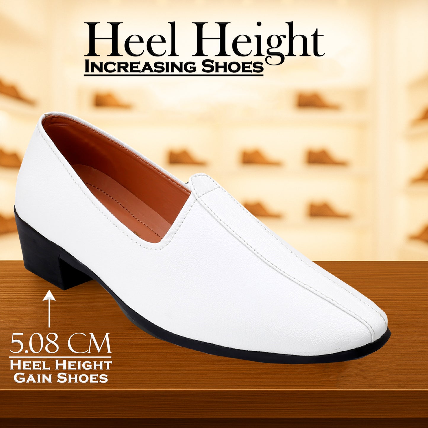 BXXY Men’s 2 Inch Elevating Punjabi Jutti