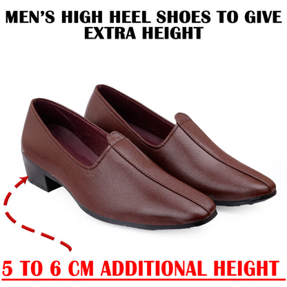 BXXY Men’s 2 Inch Elevating Punjabi Jutti