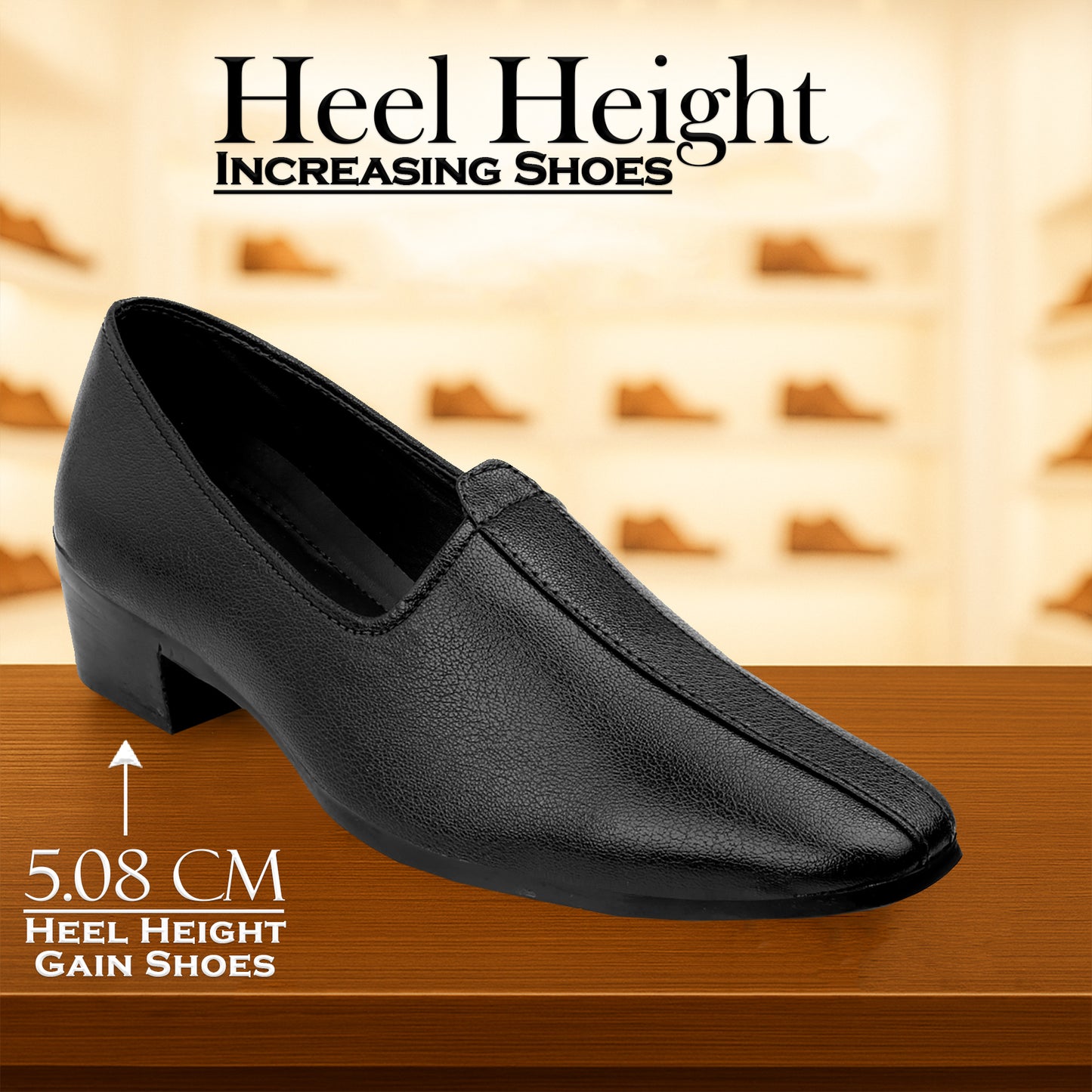 BXXY Men’s 2 Inch Elevating Punjabi Jutti