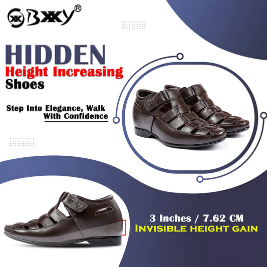 Men's 3 Inch Height Increasing Men's Roman Summer Sandals