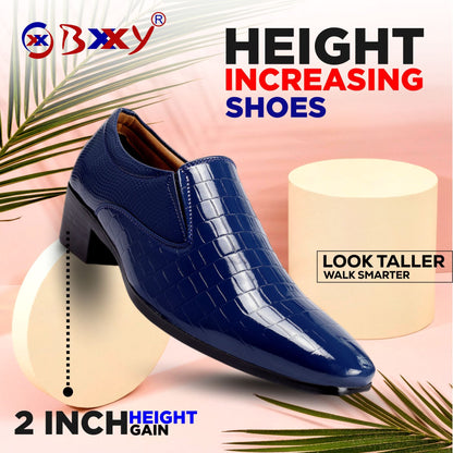BXXY Height-Boosting Shimmer Moccasins for Men