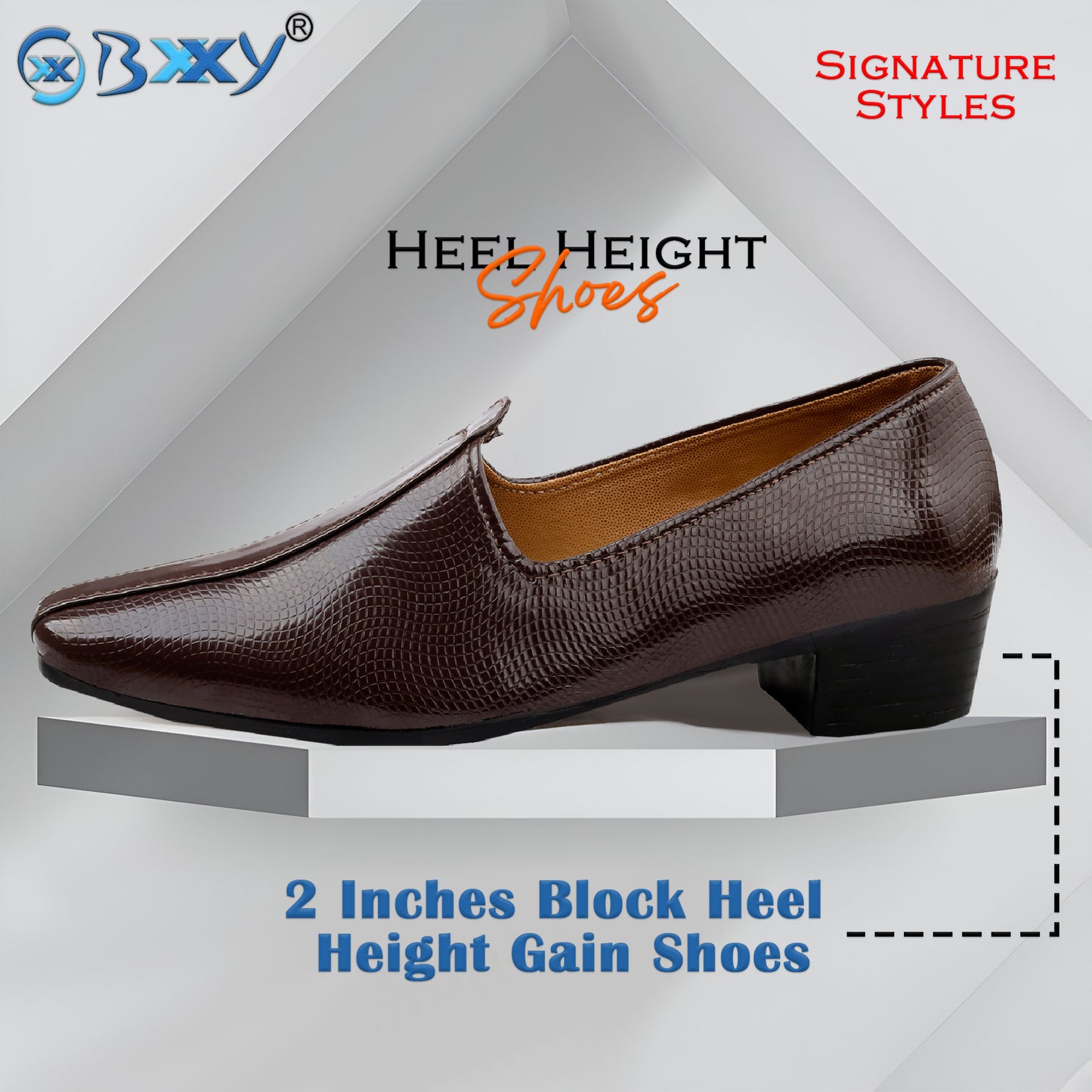 BXXY Height Increasing Traditional Wedding Wear Punjabi Jutti For Men