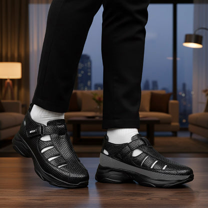 Bxxy's 3 Inch Height Increasing Elevator Sandals for Men