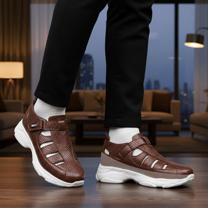 Bxxy's 3 Inch Height Increasing Elevator Sandals for Men