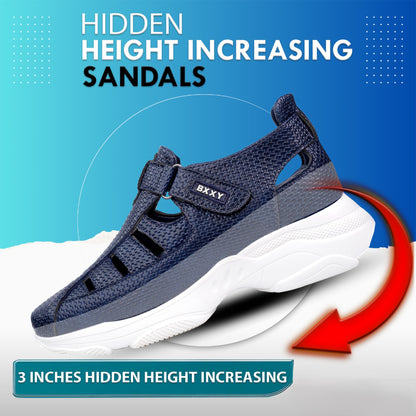 Bxxy's 3 Inch Height Increasing Elevator Sandals for Men