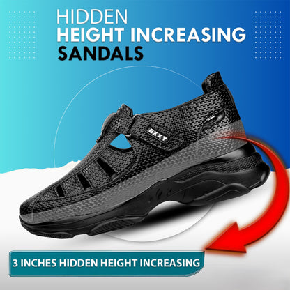 Bxxy's 3 Inch Height Increasing Elevator Sandals for Men