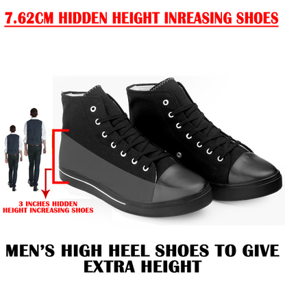 Men's 3 Inch Hidden Height Increasing Shoes