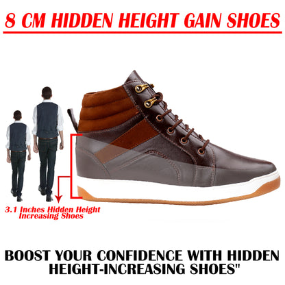 Men's 3.1 Inches (8CM) Hidden Height Increasing Boots