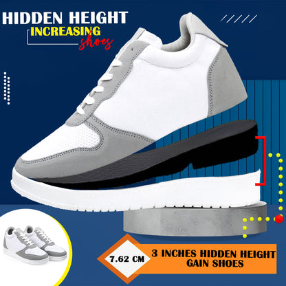 Trendy 3 Inch Hidden Height Increasing Sport Look Shoes for Men