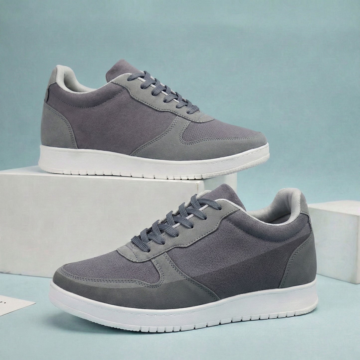 Trendy 3 Inch Hidden Height Increasing Sport Look Shoes for Men