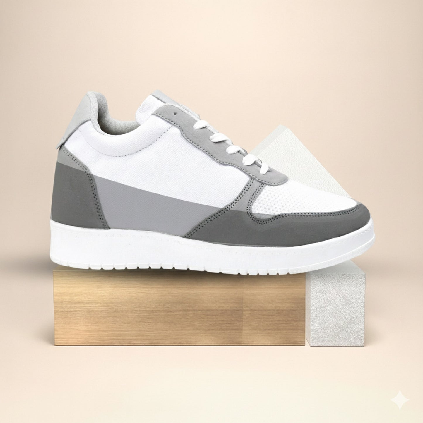 Trendy 3 Inch Hidden Height Increasing Sport Look Shoes for Men