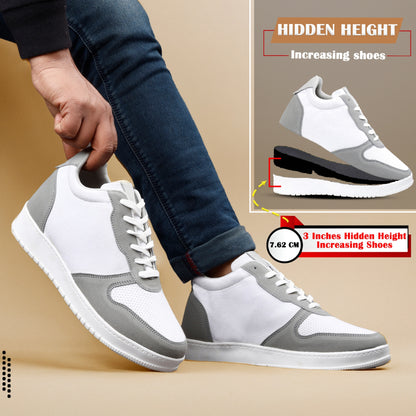 Trendy 3 Inch Hidden Height Increasing Sport Look Shoes for Men