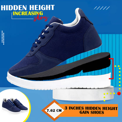 Trendy 3 Inch Hidden Height Increasing Sport Look Shoes for Men