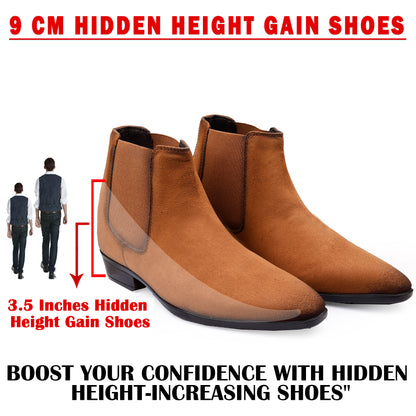 Men's 9CM Height Increasing Chelsea Boots