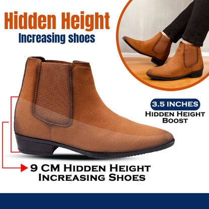 Men's 9CM Height Increasing Chelsea Boots
