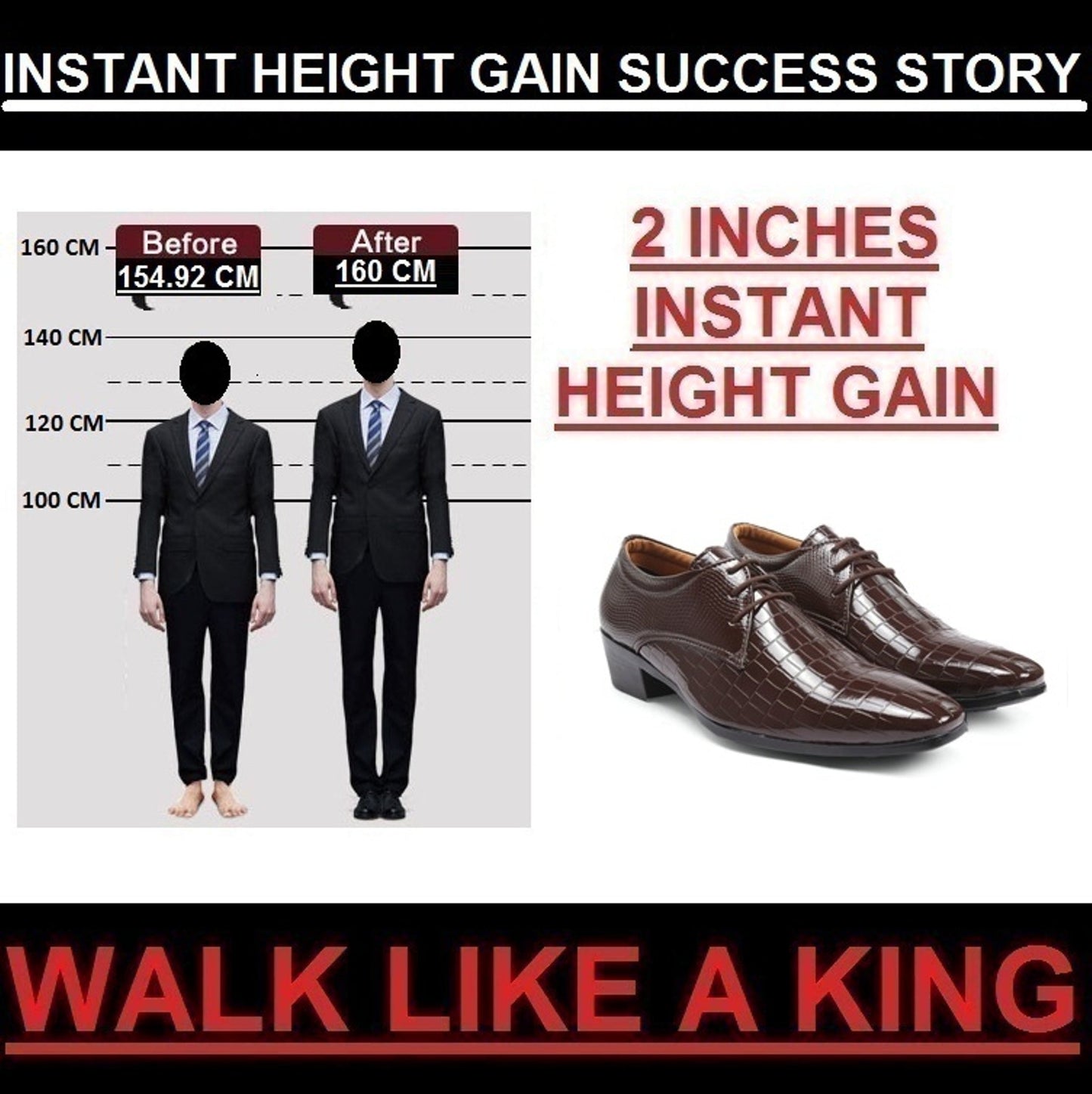 BXXY Height-Boosting Shimmer Moccasins for Men