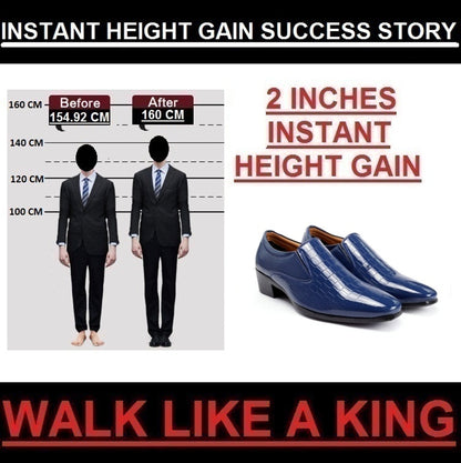 BXXY Height-Boosting Shimmer Moccasins for Men