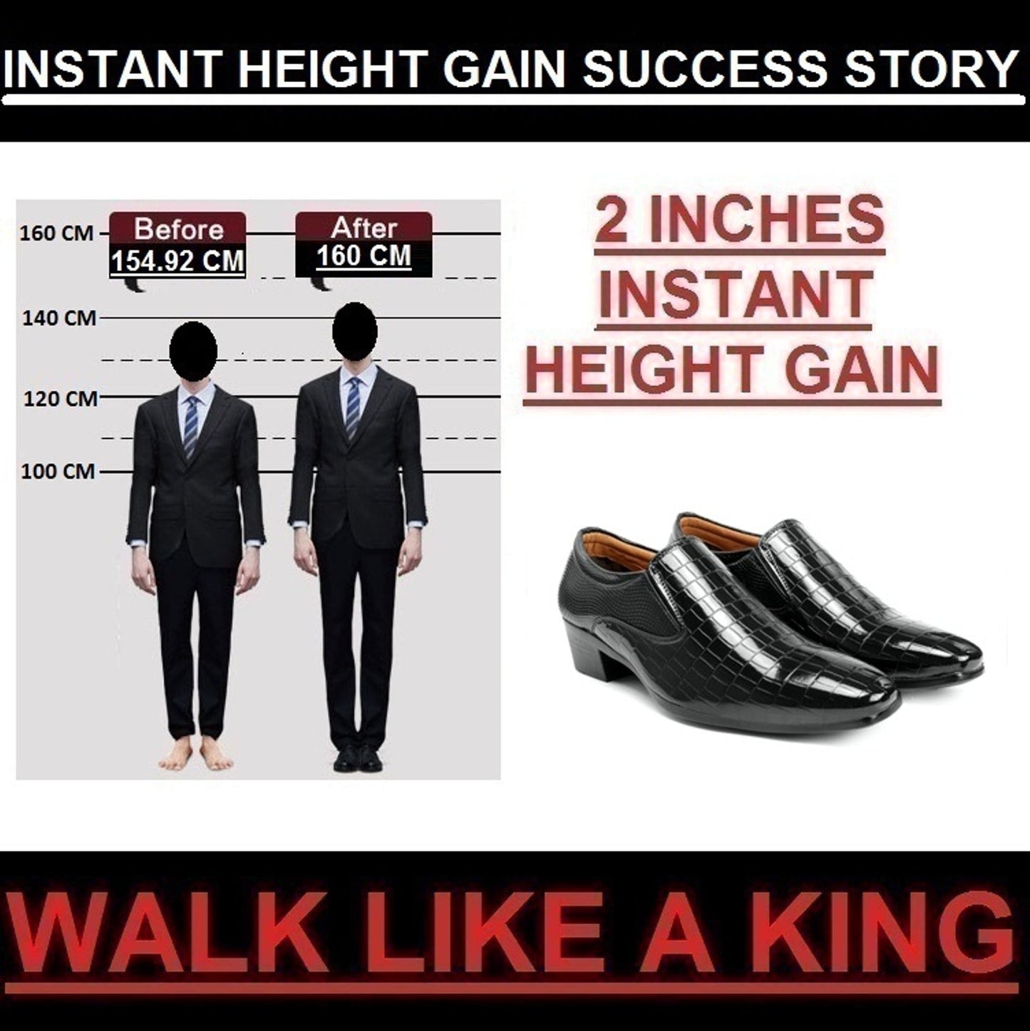 BXXY Height-Boosting Shimmer Moccasins for Men