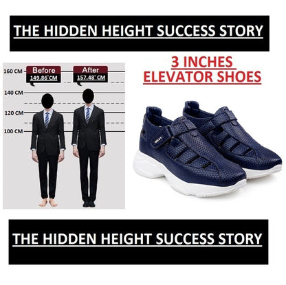 Bxxy's 3 Inch Height Increasing Elevator Sandals for Men
