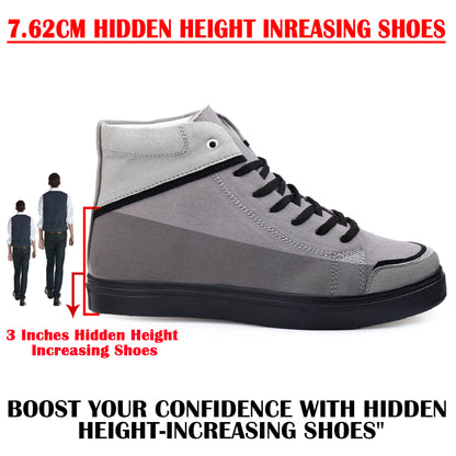 Men's 3 Inch Hidden Height Elevator Shoes