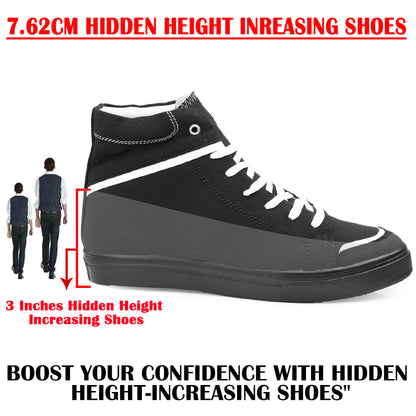 Men's 3 Inch Hidden Height Elevator Shoes