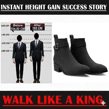 Men’s Elevator Boots with 4.5 cm Discreet Height Increase