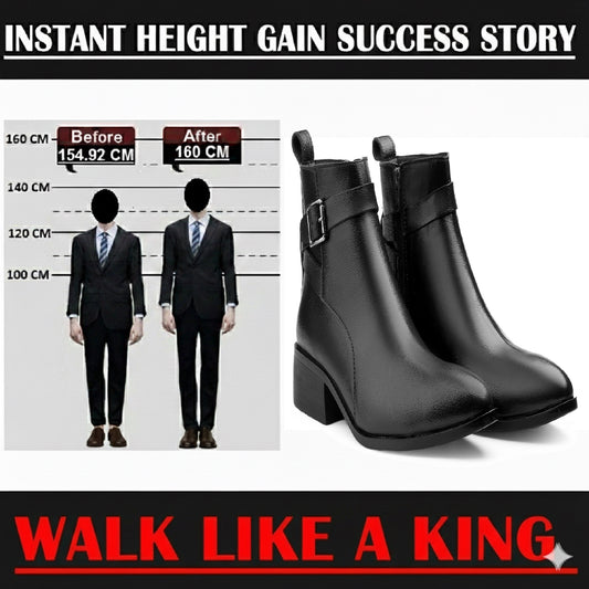 Premium Men’s Height Increasing Shoes – Style & Confidence Redefined
