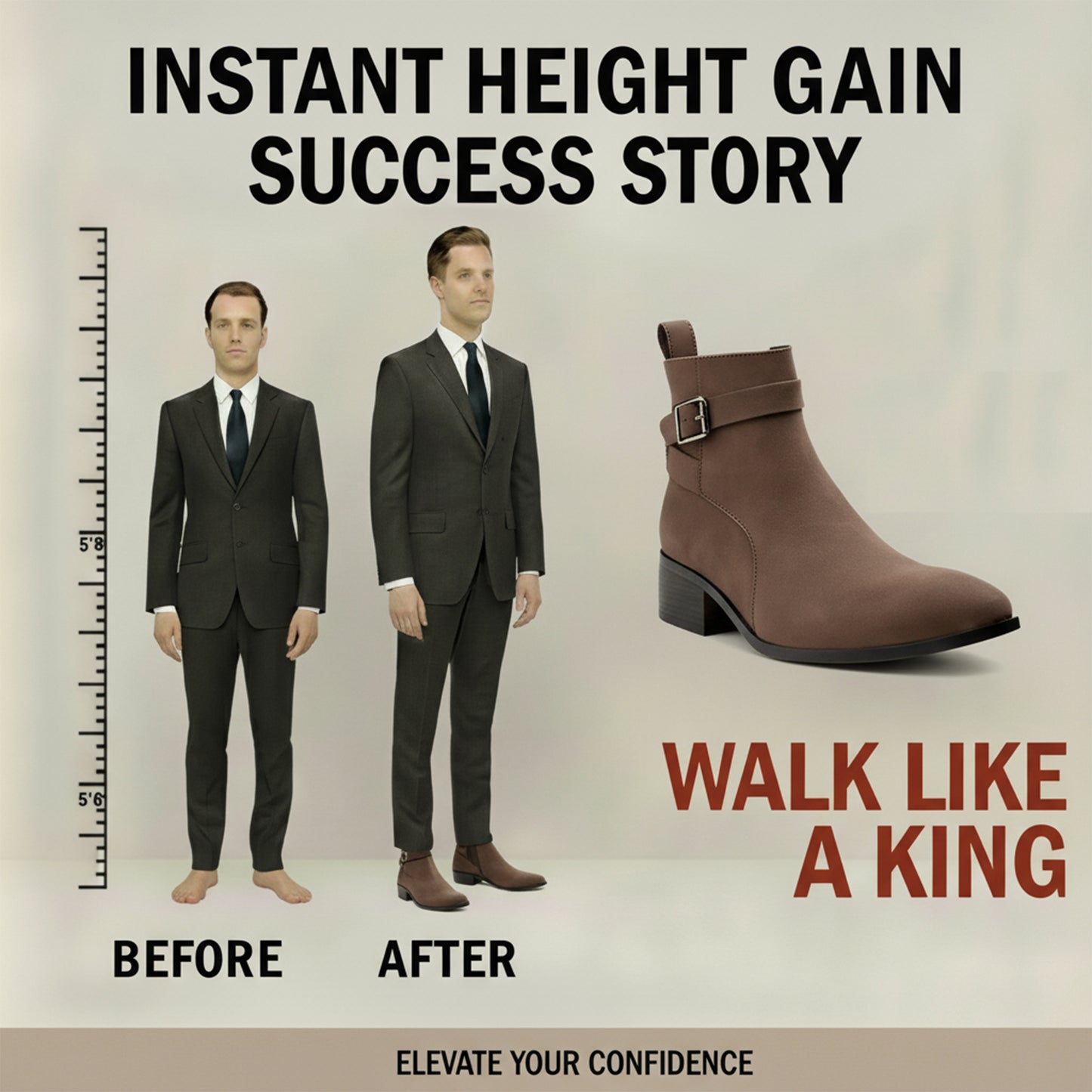 Extra Height 4.5 CM Comfortable & Trendy Design