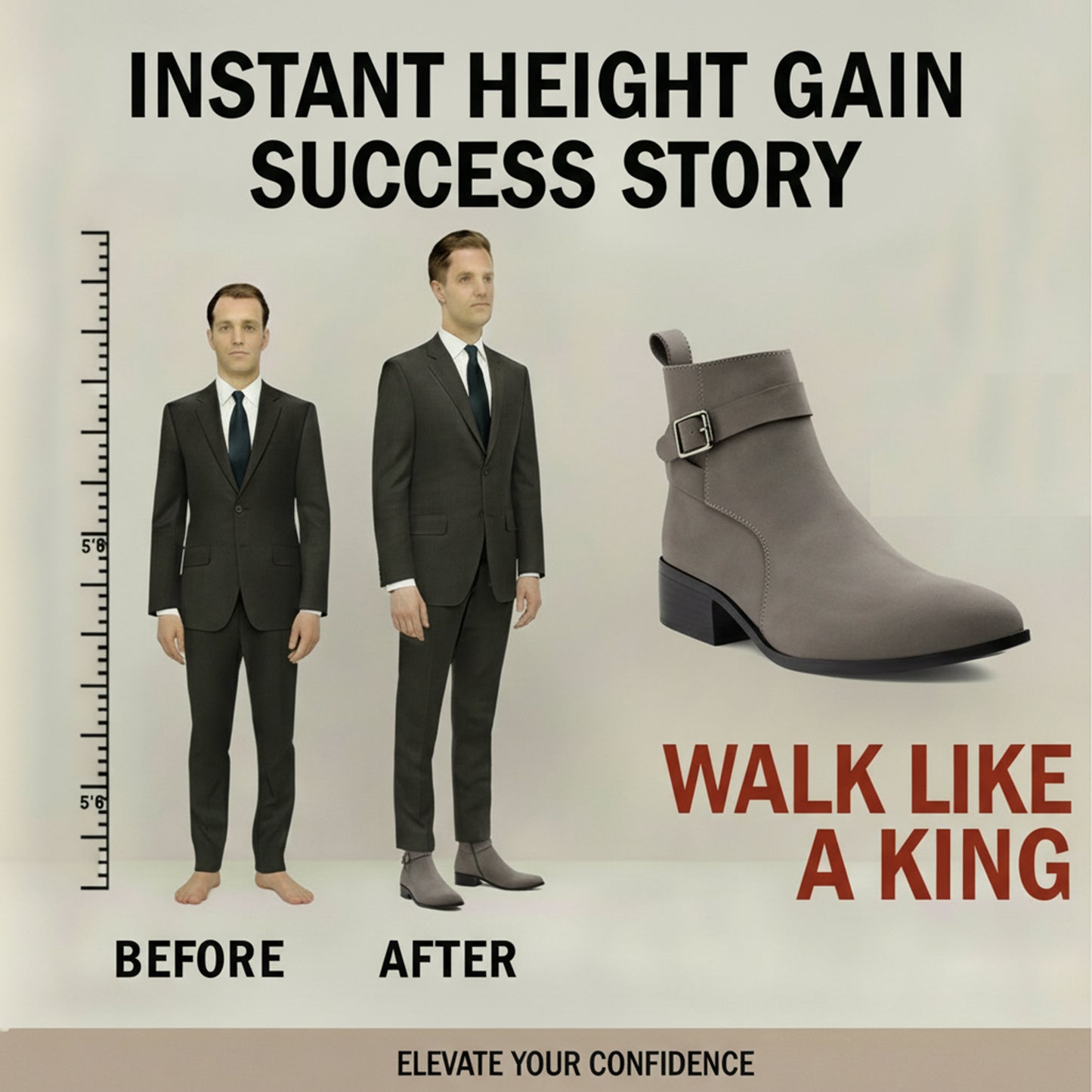 Extra Height 4.5 CM Comfortable & Trendy Design