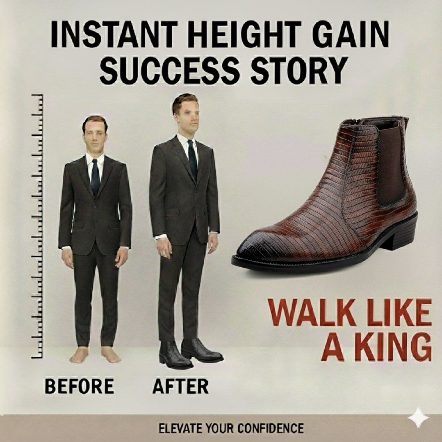 Classic 2-Inch Height Boost Boots for Men