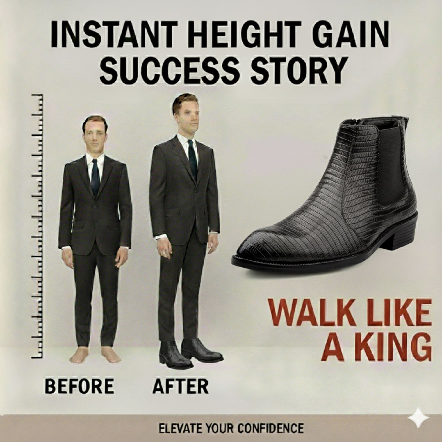 Classic 2-Inch Height Boost Boots for Men