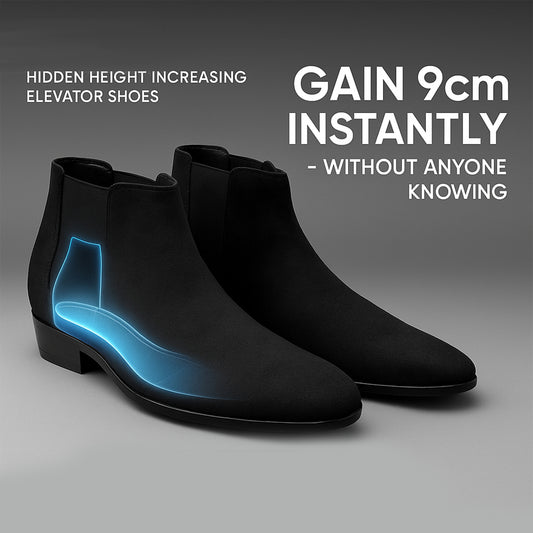 Men's 9CM Height Increasing Chelsea Boots