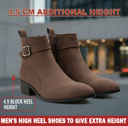 Men’s Elevator Boots with 4.5 cm Discreet Height Increase
