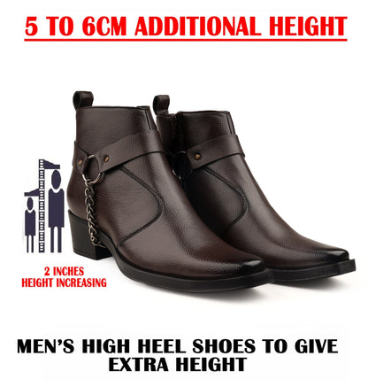 Stylish 2-Inch Heel Height Elevator Boots – Boost Confidence & Comfort