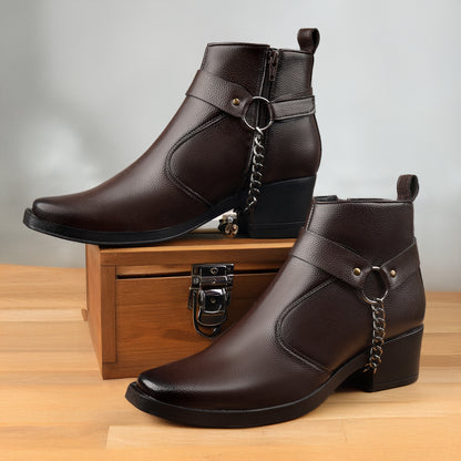 Stylish 2-Inch Heel Height Elevator Boots – Boost Confidence & Comfort