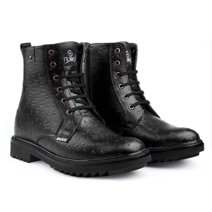 Bxxy 4 Inch Hidden Height Increasing Fashionable High Ankle Boots For Men