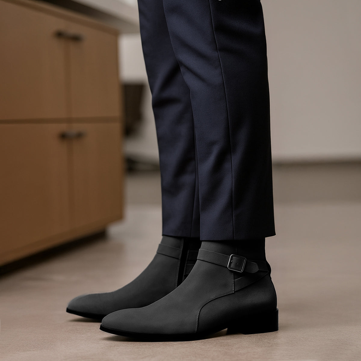 Men’s Elevator Boots with 4.5 cm Discreet Height Increase