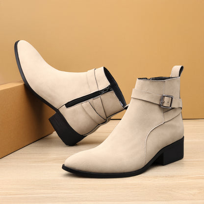 Men’s Elevator Boots with 4.5 cm Discreet Height Increase
